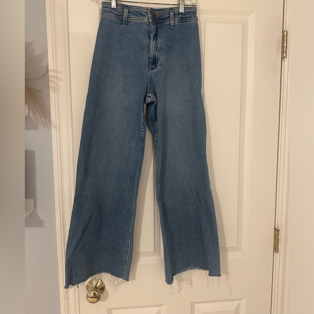 Zara high waisted wide leg jeans